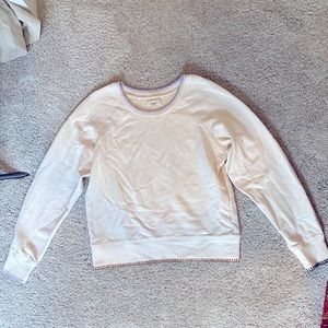 XS Madewell Embroidered Crewneck Sweatshirt